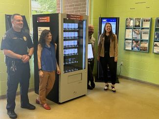 Louisville Metro Correction and Louisville Metro Public Health and Wellness harm reduction vending machine press event